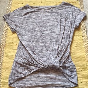 Grey workout top